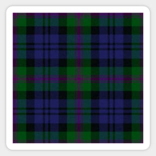 Scottish Orkney Tartan in Green+Purple Sticker